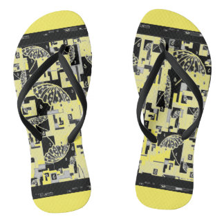 Flipflops voor vrouwen Geel, Zwart Teenslippers
