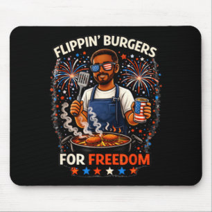 Flipn Burgers Voor Dom Bbq Zwarte Patriottische Gr Muismat