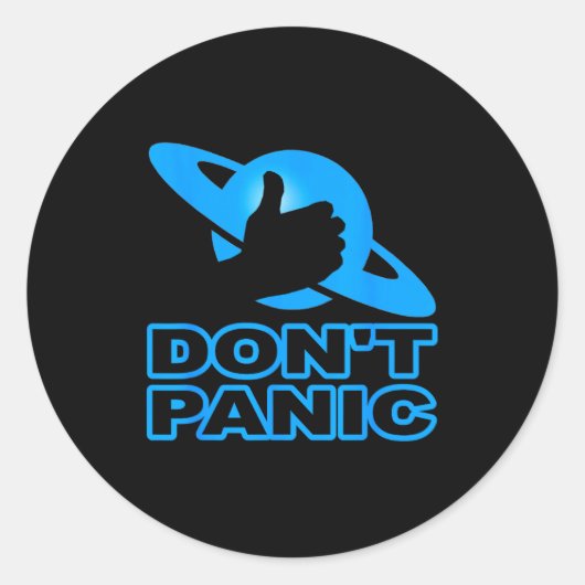 Flipn Sweet Don't Panic  Ronde Sticker (Voorkant)