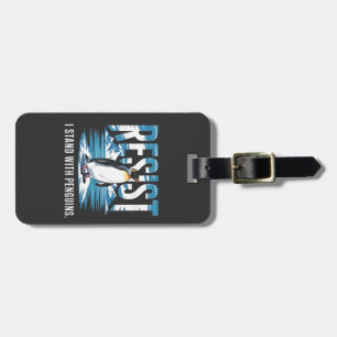 Flipped Up Ik sta bij de pinguïns Bagagelabel
