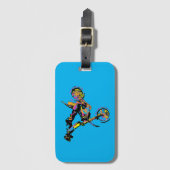 Flippen uit! - Freestyle motorcross stunt Bagagelabel (Voorkant (verticaal))