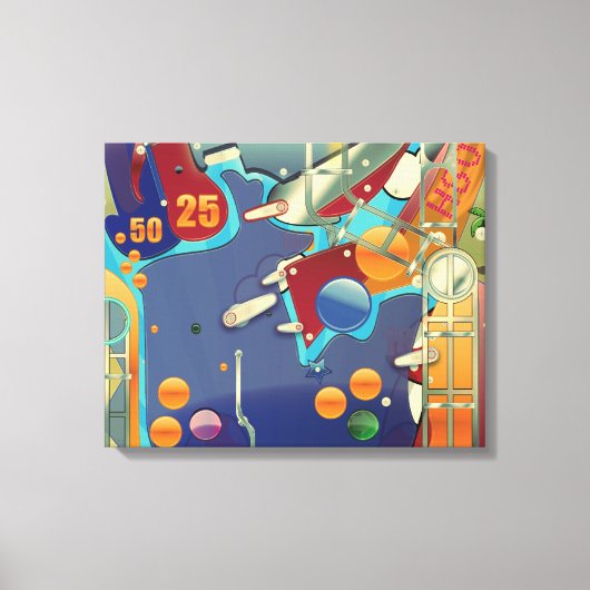 Flipperkast Canvas Afdruk (Voorkant)