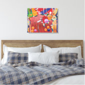 Flipperkast Canvas Afdruk (Insitu (Slaapkamer))