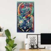 Flipperkast Poster (Thuiskantoor)