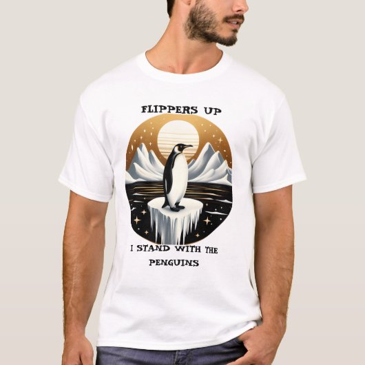 Flippers omhoog Golden Sunset T-shirt (Voorkant)