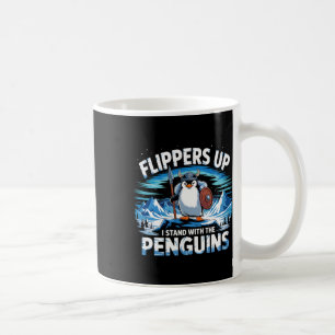 Flippers omhoog Ik sta met de pinguïns grappig Tru Koffiemok