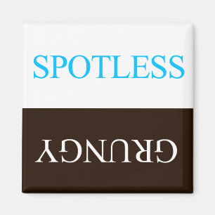 "FLIPPERS" SPOTLESS GRUNGY DISHWASHER MAGNET MAGNEET