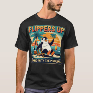 Flippers up - Ik sta met de pinguïns T-shirt