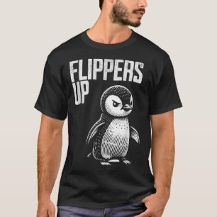 Flippers Up Penguin Resistance Subtiele Anti Prote T-shirt