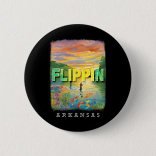 Flippin Arkansas Ar Visparadijs Voor Vissen Sd760  Ronde Button 5,7 Cm