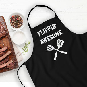 Flippin Awesome Spatel Grappige Zwarte Grill Schort
