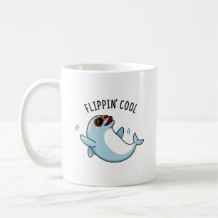 Flippin Cool Funny Dolphin Pun Koffiemok