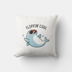 Flippin Cool Funny Dolphin Pun Kussen