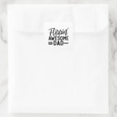 Flippin Geweldige Pap Vierkante Sticker (Tas)