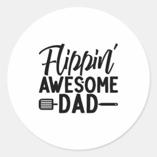 Flippin Geweldige vader Ronde Sticker
