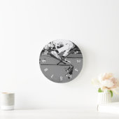 Flipping Board - Skateboarder Horloge ronde (Maison)