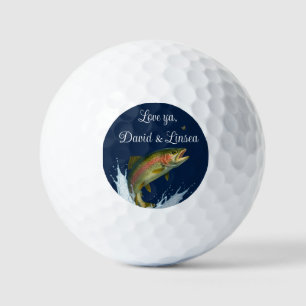 Flipping Geweldige Dad Rainbow Forel Vliegen Visse Golfballen