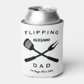 Flipping Geweldige Pap | Cadeau Pap Mannen | Aange Blikjeskoeler (Blikje Voorkant)