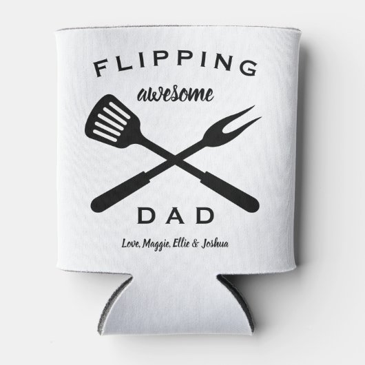 Flipping Geweldige Pap | Cadeau Pap Mannen | Aange Blikjeskoeler (Voorkant)