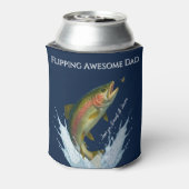 Flipping Geweldige vader kinder namen Blikjeskoeler (Blikje Achterkant)