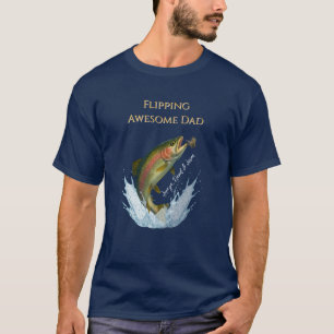 Flipping Geweldige vader kinder namen T-shirt