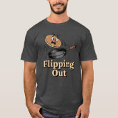 Flipping Out | Funny Chef Humor T-shirt (Voorkant)