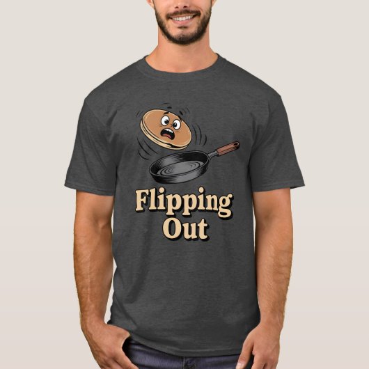 Flipping Out | Funny Chef Humor   T-shirt (Voorkant)
