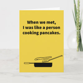 Flipping Pancakes - Jubileum Kaart