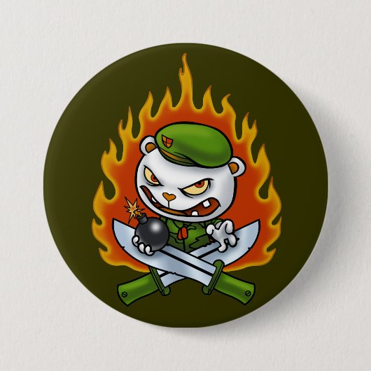 Flippy Flame Tattoo Button (Voorkant)