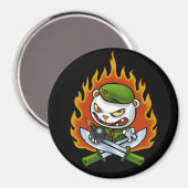 Flippy Flame Tattoo Magnet Magneet (Voorkant / Achterkant)