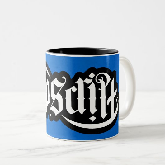 FlipScript Ambigram Mug (Devant droit)