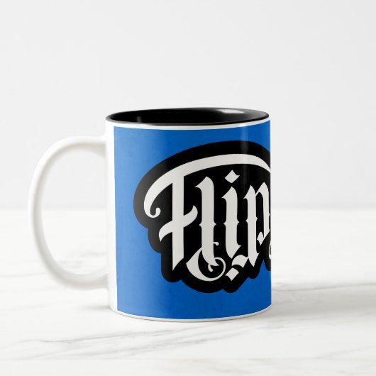 FlipScript Ambigram Mug (Gauche)