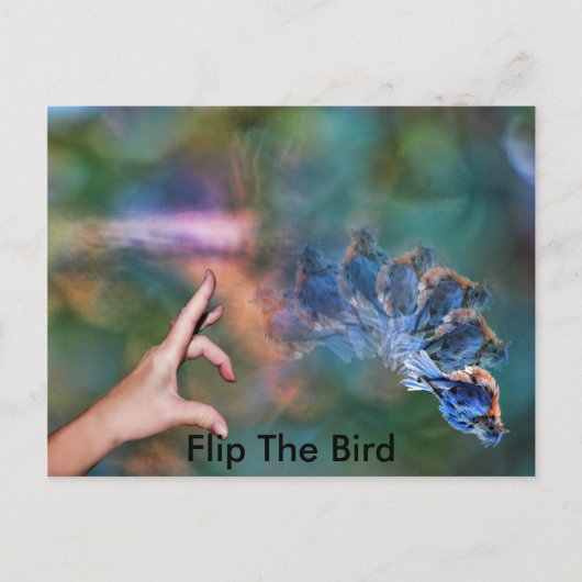 FlipTheBird, Briefkaart (Voorkant)