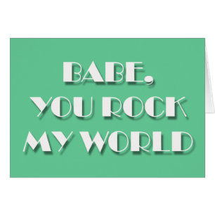 Flirritcards - BABE, JE ROKT MIJN WERELD