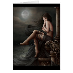 Flirt avec le coucher du soleil - carte vierge