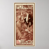 Flirt by Alphons Mucha Poster (Devant)