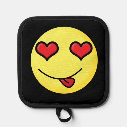 flirt-emoji pannenlap (Voorkant)
