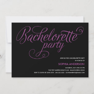 FLIRT INVITATIE BACHELORETTE PARTIJ KAART