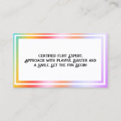 Flirten Hologram Visitekaartje (Voorkant)