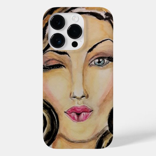Flirten Vrouw Grappige iPhone Case (Achterkant)