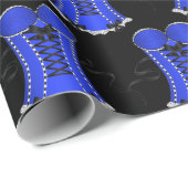 Flirterig Blauw Korset Cadeaupapier (Rol Hoek)