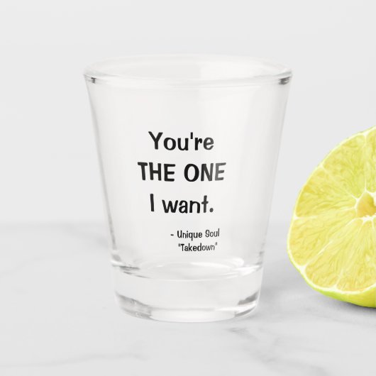 Flirterig shotglas shot glas (Voorkant)