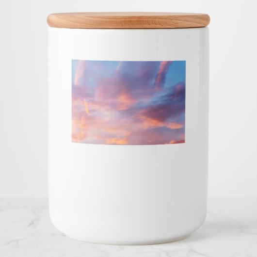 flirterige lucht voedselcontainer etiket (Voorkant)