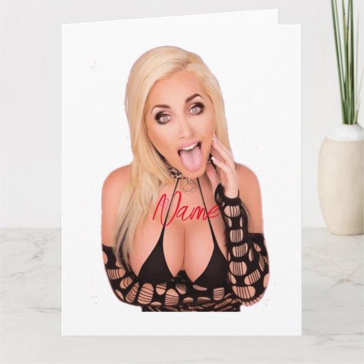Flirty blonde Thunder_Cove Kaart (Voorkant)