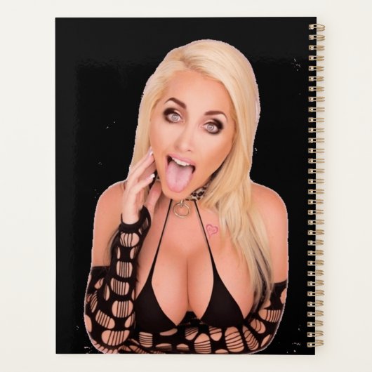 Flirty blonde Thunder_Cove Planner (Achterkant)