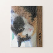 Flirty Calico ou votre puzzle photo (Vertical)