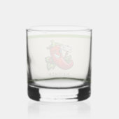 Flirty chili gepersonaliseerd met naam whisky glas (Achterkant)