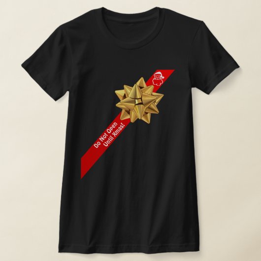 Flirty Funny opent pas met Kerstmis T-shirt (Laagn)