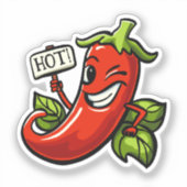 Flirty hot chili sticker (Voorkant)