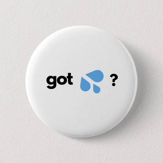 FLIRTY KREEG "DRUPPELS" ? EMOJI-BUTTON RONDE BUTTON 5,7 CM (Voorkant)